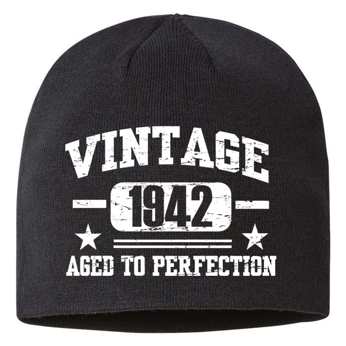 1942 Vintage Aged To Perfection Birthday Gift Sustainable Beanie