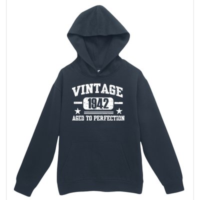 1942 Vintage Aged To Perfection Birthday Gift Urban Pullover Hoodie