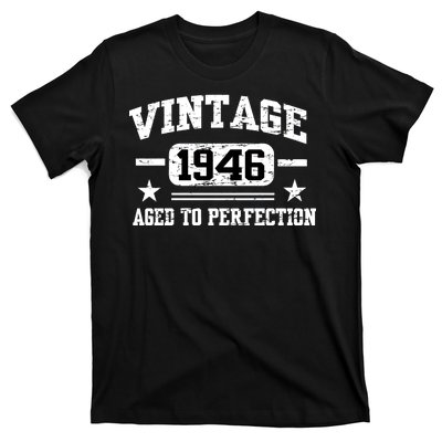 1946 Vintage Aged To Perfection Birthday Gift T-Shirt