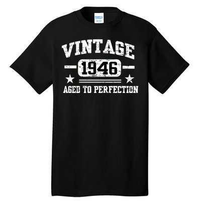 1946 Vintage Aged To Perfection Birthday Gift Tall T-Shirt