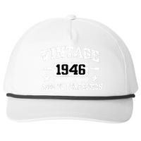 1946 Vintage Aged To Perfection Birthday Gift Snapback Five-Panel Rope Hat