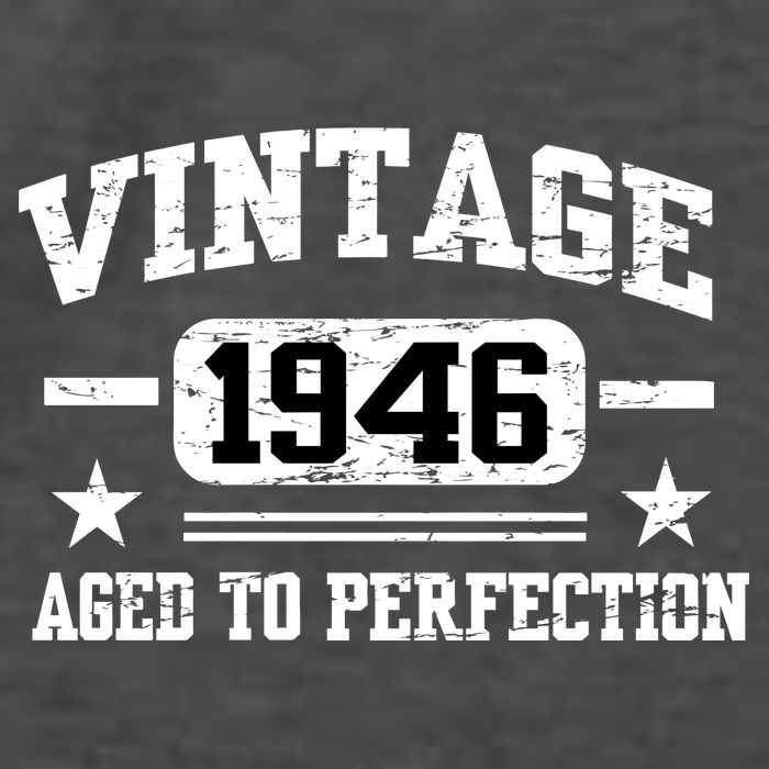 1946 Vintage Aged To Perfection Birthday Gift Vector Backpack