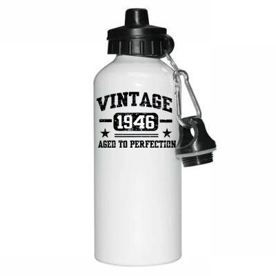 1946 Vintage Aged To Perfection Birthday Gift Aluminum Water Bottle