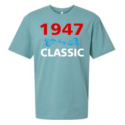 1947 Classic Birthday Gift Sueded Cloud Jersey T-Shirt