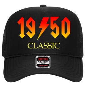 1950 Classic Rock 70th Birthday High Crown Mesh Back Trucker Hat