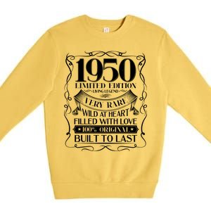 1950 Rare Limited Edition Legend 70th Birthday Premium Crewneck Sweatshirt