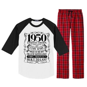 1950 Rare Limited Edition Legend 70th Birthday Raglan Sleeve Pajama Set