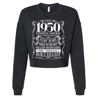 1950 Rare Limited Edition Legend 70th Birthday Cropped Pullover Crew