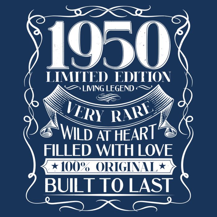 1950 Rare Limited Edition Legend 70th Birthday Sweatshirt