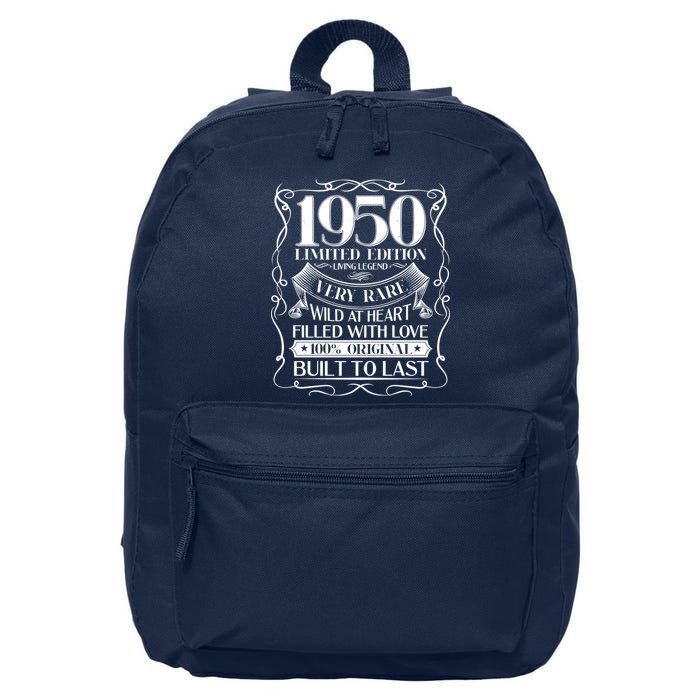 1950 Rare Limited Edition Legend 70th Birthday 16 in Basic Backpack