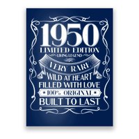 1950 Rare Limited Edition Legend 70th Birthday Poster