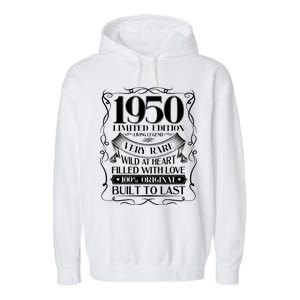 1950 Rare Limited Edition Legend 70th Birthday Garment-Dyed Fleece Hoodie