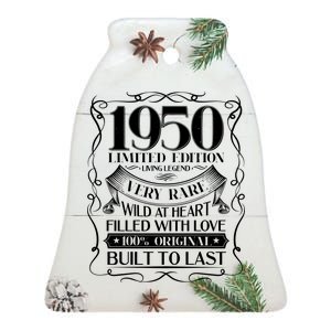 1950 Rare Limited Edition Legend 70th Birthday Ceramic Bell Ornament