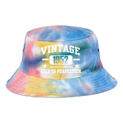 1952 Vintage Aged To Perfection Birthday Gift Tie Dye Newport Bucket Hat