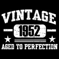 1952 Vintage Aged To Perfection Birthday Gift Doggie Tank