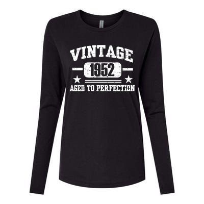 1952 Vintage Aged To Perfection Birthday Gift Womens Cotton Relaxed Long Sleeve T-Shirt