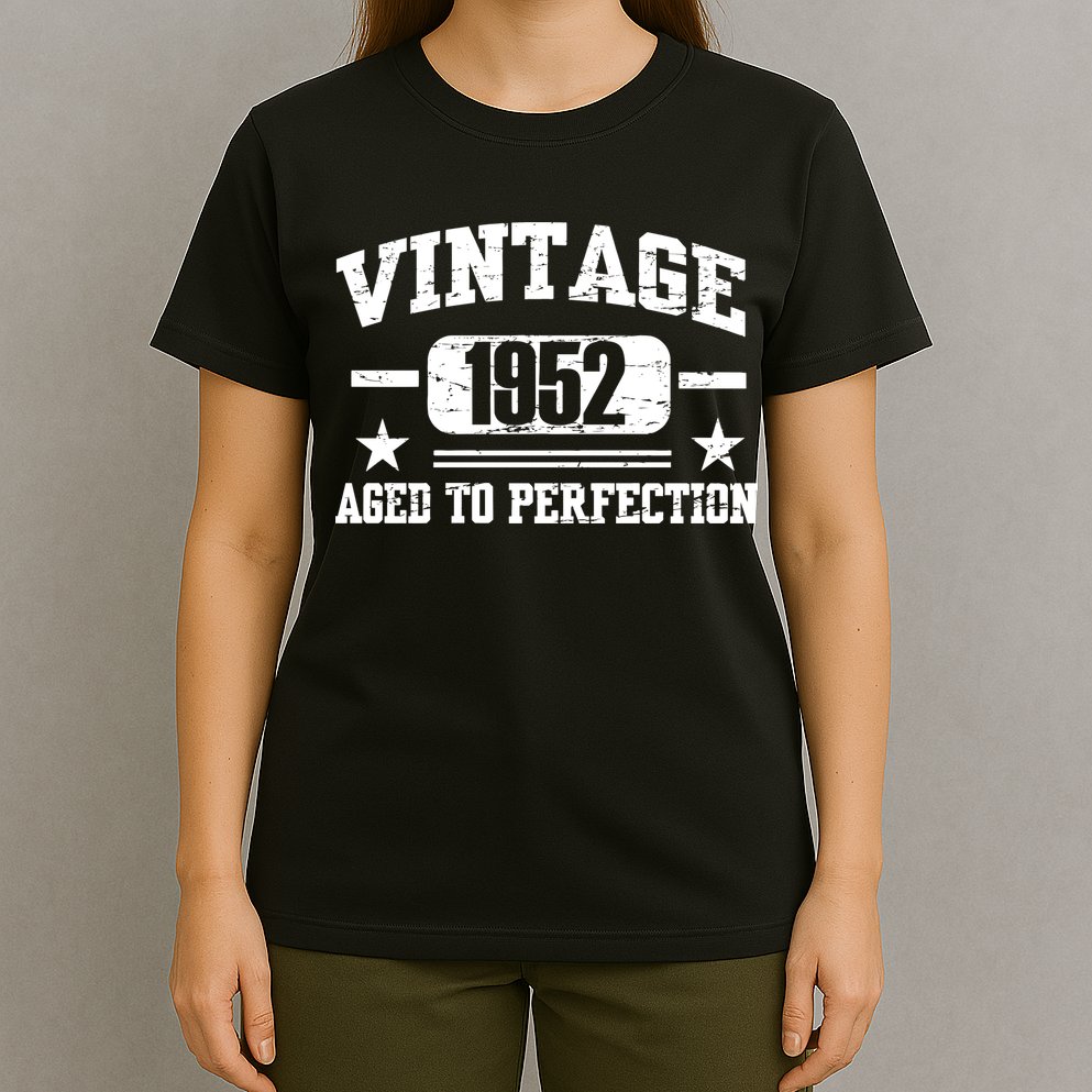 1952 Vintage Aged To Perfection Birthday Gift T-Shirt