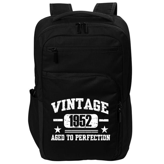 1952 Vintage Aged To Perfection Birthday Gift Impact Tech Backpack