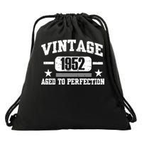 1952 Vintage Aged To Perfection Birthday Gift Drawstring Bag