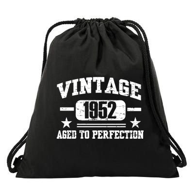 1952 Vintage Aged To Perfection Birthday Gift Drawstring Bag