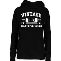 1952 Vintage Aged To Perfection Birthday Gift Womens Funnel Neck Pullover Hood