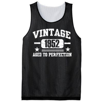 1952 Vintage Aged To Perfection Birthday Gift Mesh Reversible Basketball Jersey Tank