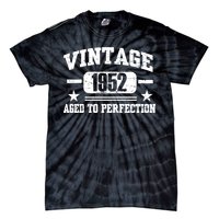 1952 Vintage Aged To Perfection Birthday Gift Tie-Dye T-Shirt