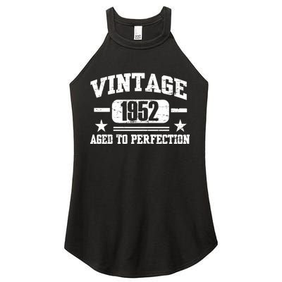 1952 Vintage Aged To Perfection Birthday Gift Women's Perfect Tri Rocker Tank