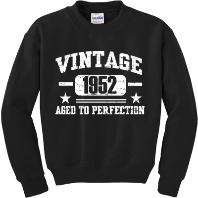 1952 Vintage Aged To Perfection Birthday Gift Kids Sweatshirt
