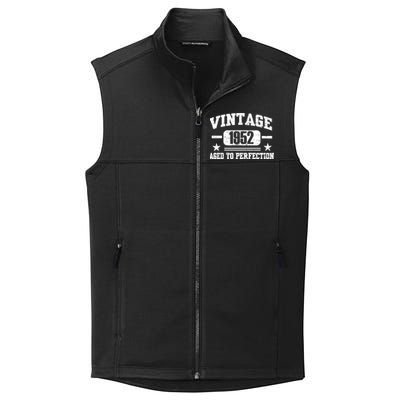 1952 Vintage Aged To Perfection Birthday Gift Collective Smooth Fleece Vest