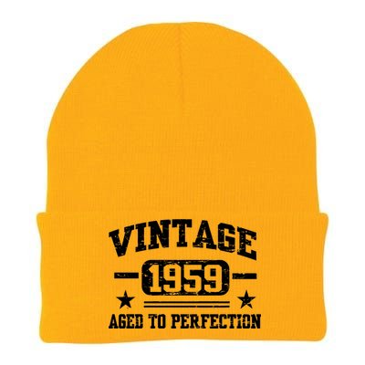 1959 Vintage Aged To Perfection Birthday Gift Knit Cap Winter Beanie