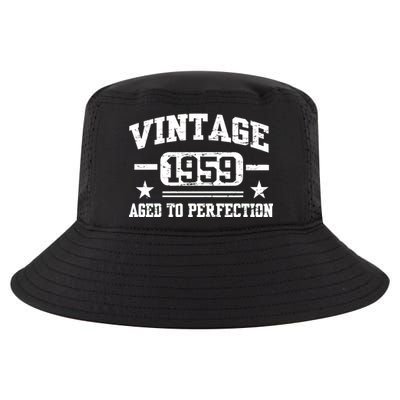 1959 Vintage Aged To Perfection Birthday Gift Cool Comfort Performance Bucket Hat