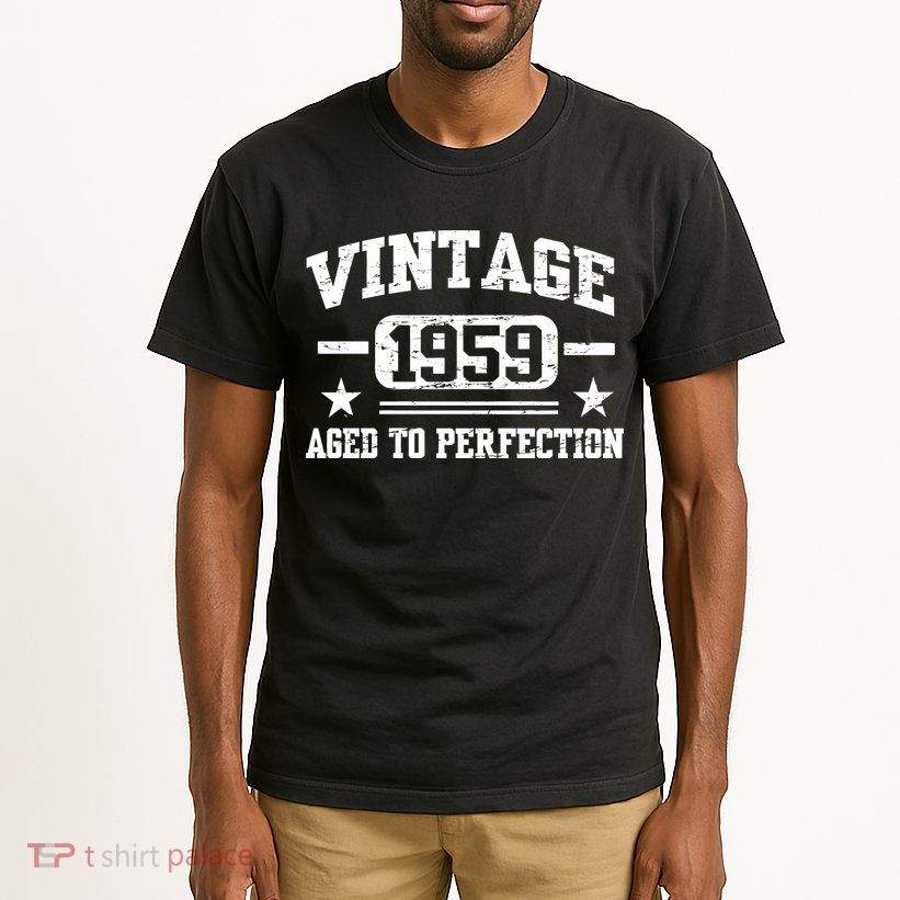 1959 Vintage Aged To Perfection Birthday Gift Tall T-Shirt