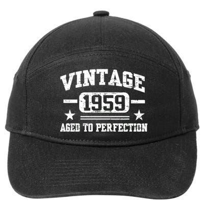 1959 Vintage Aged To Perfection Birthday Gift 7-Panel Snapback Hat