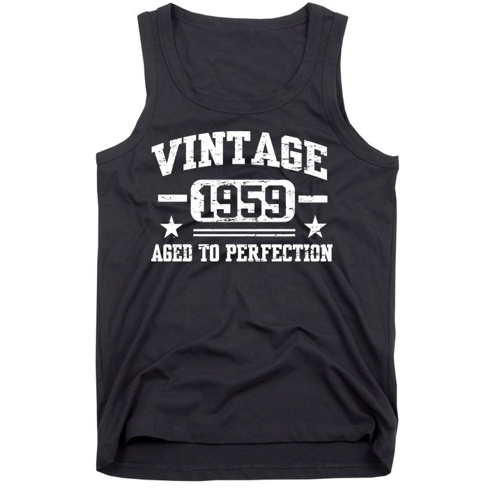 1959 Vintage Aged To Perfection Birthday Gift Tank Top