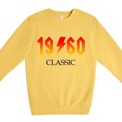 1960 Classic Rock 60th Birthday Premium Crewneck Sweatshirt