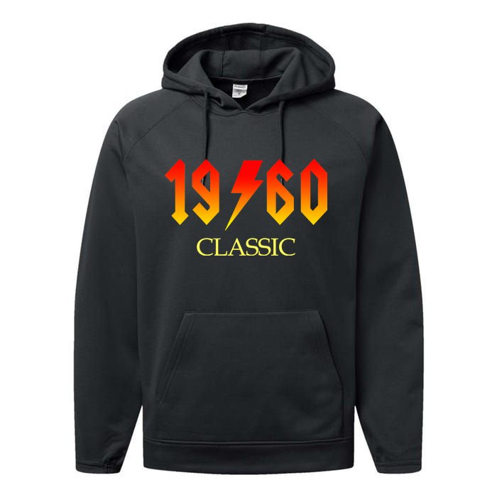 1960 Classic Rock 60th Birthday Performance Fleece Hoodie