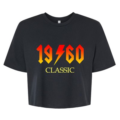 1960 Classic Rock 60th Birthday Bella+Canvas Jersey Crop Tee