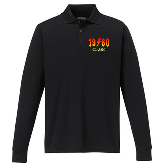 1960 Classic Rock 60th Birthday Performance Long Sleeve Polo