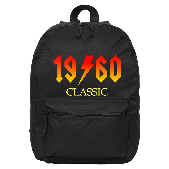 1960 Classic Rock 60th Birthday 16 in Basic Backpack