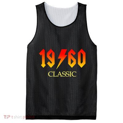 1960 Classic Rock 60th Birthday Mesh Reversible Basketball Jersey Tank
