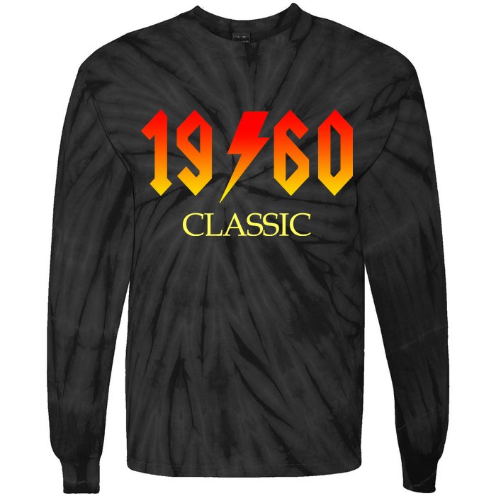 1960 Classic Rock 60th Birthday Tie-Dye Long Sleeve Shirt