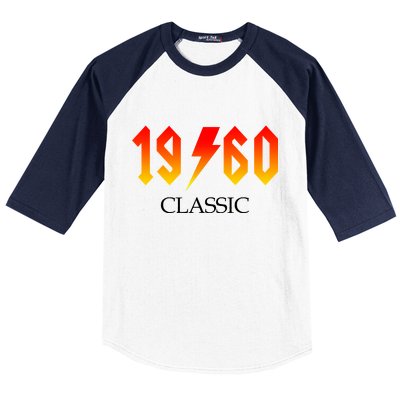 1960 Classic Rock 60th Birthday Baseball Sleeve Shirt