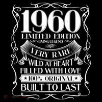 1960 Rare Limited Edition Legend 60th Birthday Flatbill Hat