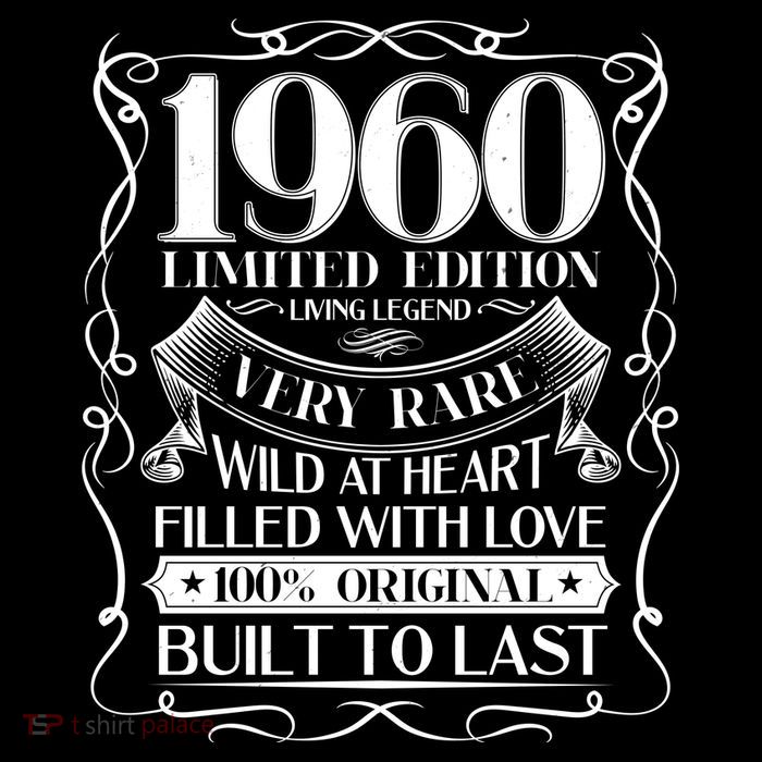 1960 Rare Limited Edition Legend 60th Birthday Flatbill Hat