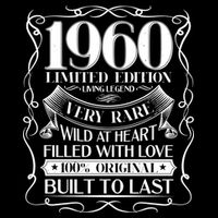 1960 Rare Limited Edition Legend 60th Birthday Baby Bodysuit