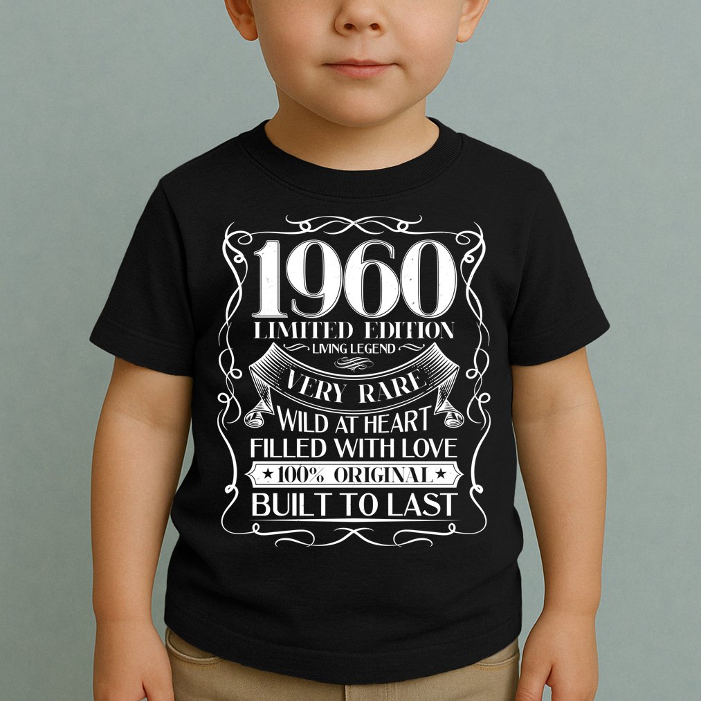 1960 Rare Limited Edition Legend 60th Birthday Toddler T-Shirt