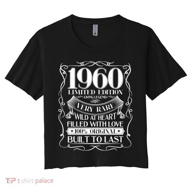 1960 Rare Limited Edition Legend 60th Birthday Crop Top