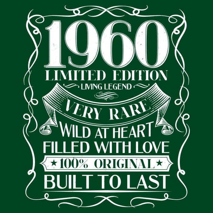 1960 Rare Limited Edition Legend 60th Birthday Sweatshirt