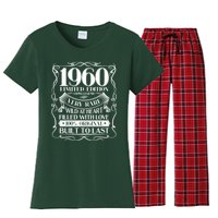 1960 Rare Limited Edition Legend 60th Birthday Women's Flannel Pajama Set